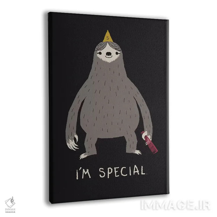 تابلو دکوراتیو تنبل اثر لوئیس روسکوش - نمای پرسپکتیو محصول