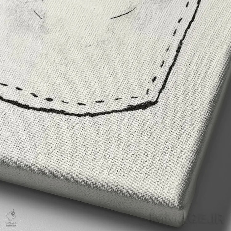 تابلو دکوراتیو شیبای جیبی اثر لوئیس روسکوش - نمای نزدیک بافت بوم