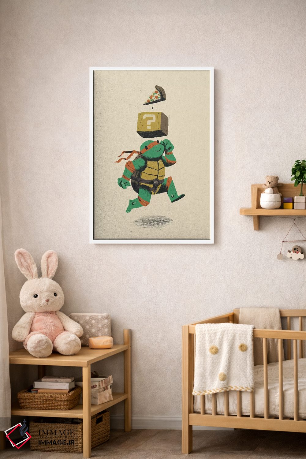 تابلو دکوراتیو قدرت گیری با پیتزا اثر لوئیس روسکوش - D4W