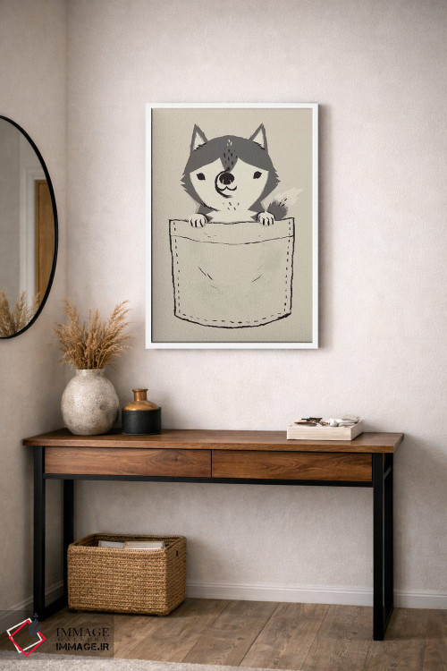 تابلو دکوراتیو هاسکی جیبی اثر لوئیس روسکوش - D3W