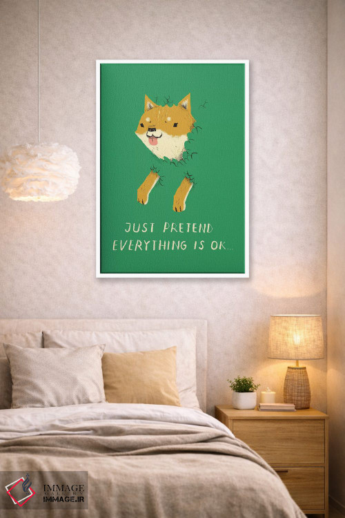 تابلو دکوراتیو سگ بوش اثر لوئیس روسکوش - D1W