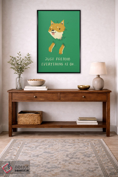 تابلو دکوراتیو سگ بوش اثر لوئیس روسکوش - D5B