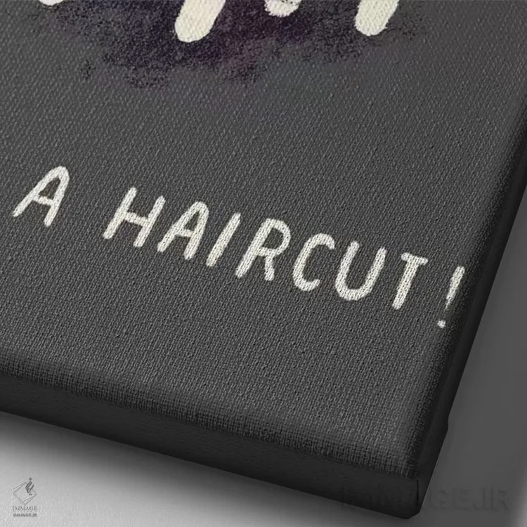 تابلو دکوراتیو گوسفند اثر لوئیس روسکوش - نمای نزدیک بافت بوم