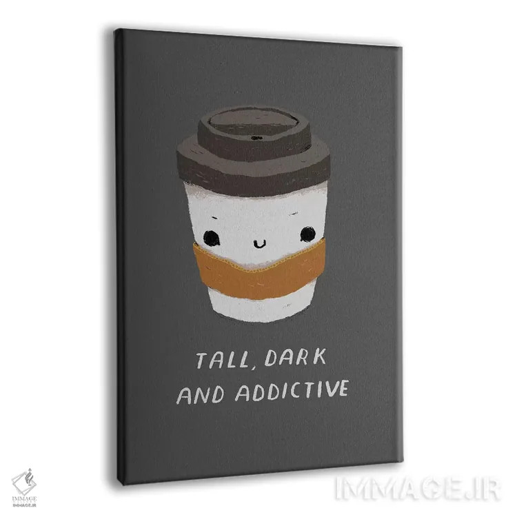 تابلو دکوراتیو بلند و تیره پوست اثر لوئیس روسکوش - نمای پرسپکتیو محصول