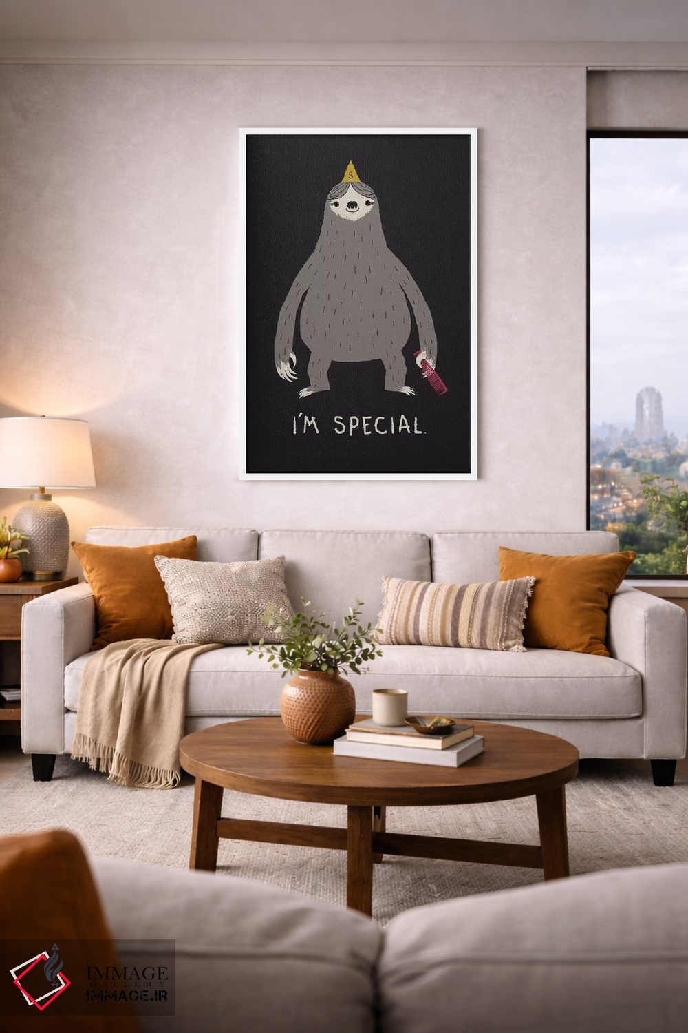 تابلو دکوراتیو تنبل اثر لوئیس روسکوش - D5W