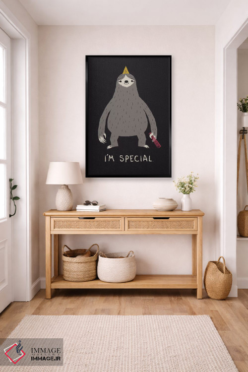 تابلو دکوراتیو تنبل اثر لوئیس روسکوش - D6B