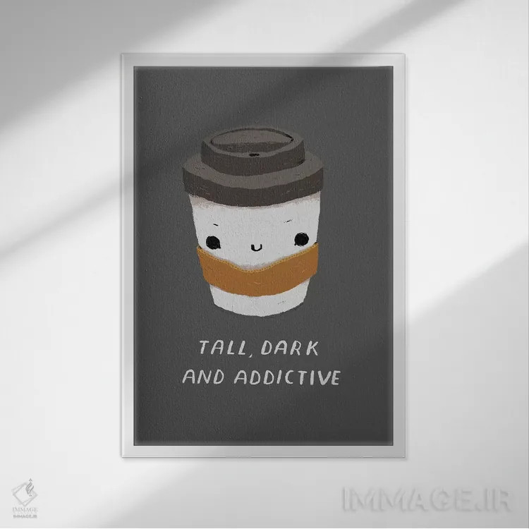 تابلو دکوراتیو بلند و تیره پوست اثر لوئیس روسکوش - نمای قابدار سفید