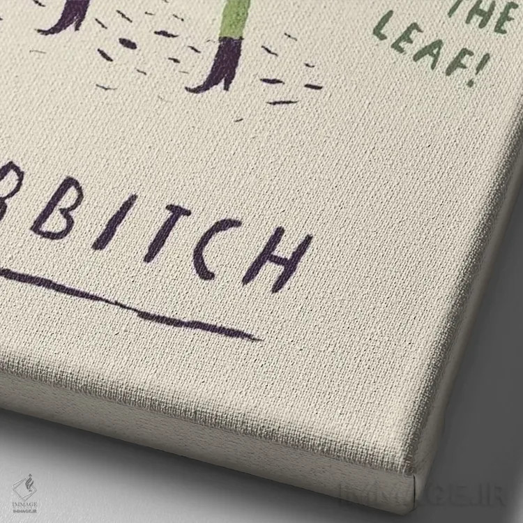 تابلو دکوراتیو کلم عصبی اثر لوئیس روسکوش - نمای نزدیک بافت بوم