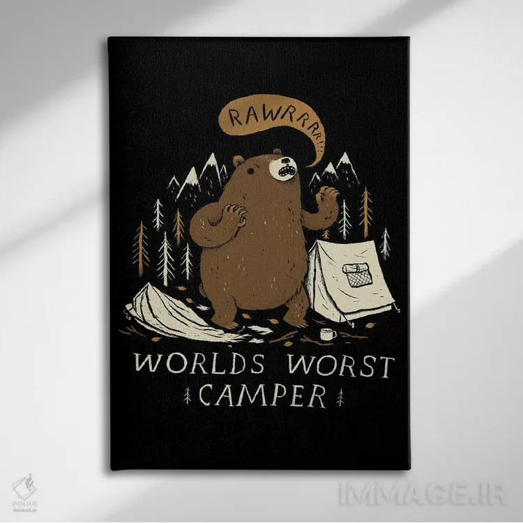 تابلو دکوراتیو بدترین اردو زن دنیا اثر لوئیس روسکوش - نمای روبهرو روی دیوار