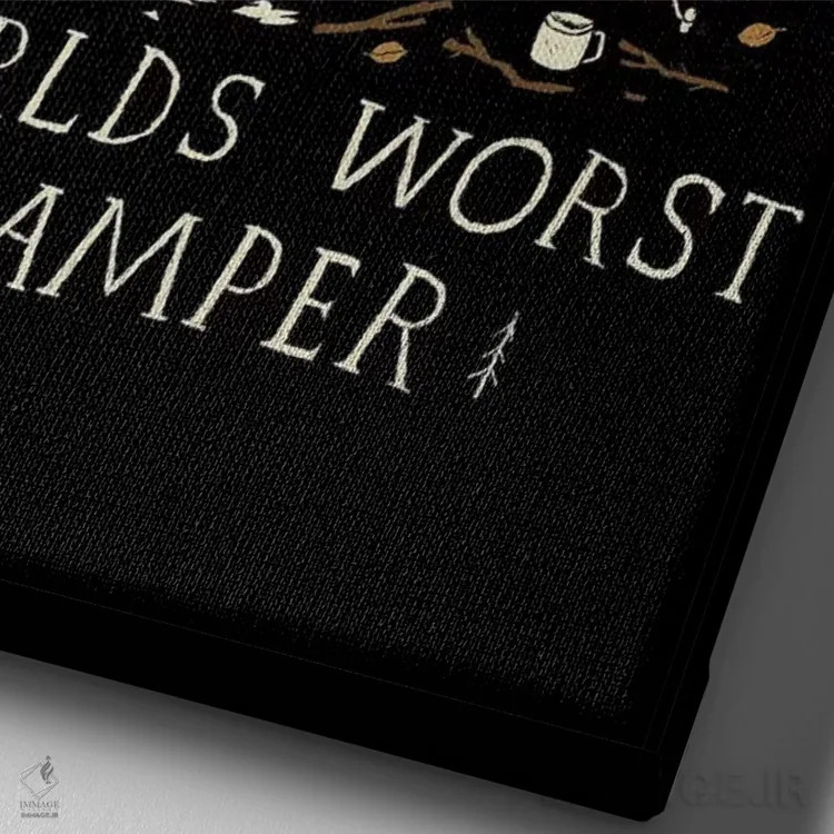 تابلو دکوراتیو بدترین اردو زن دنیا اثر لوئیس روسکوش - نمای نزدیک بافت بوم