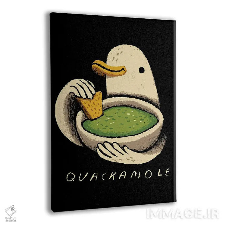 تابلو دکوراتیو آواکادو اردکی اثر لوئیس روسکوش - نمای پرسپکتیو محصول