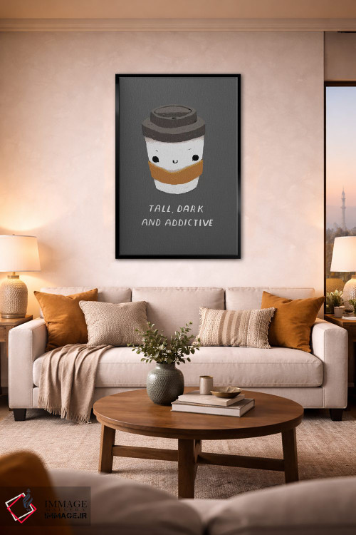 تابلو دکوراتیو بلند و تیره پوست اثر لوئیس روسکوش - D2B