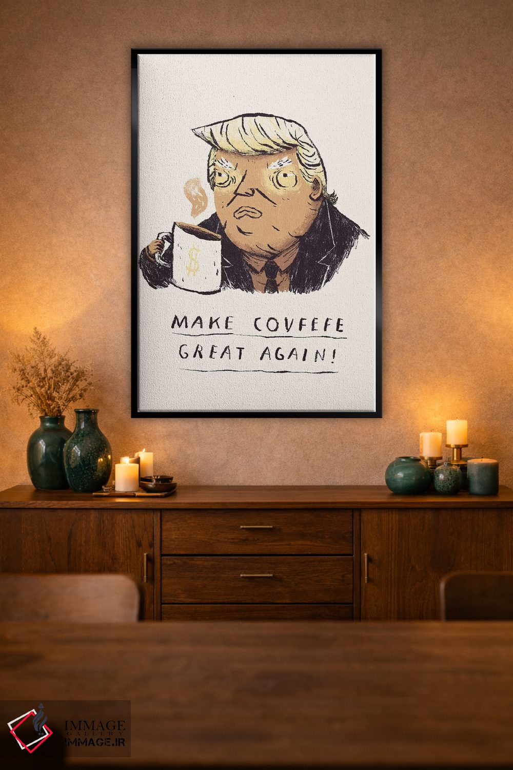 تابلو دکوراتیو ترامپ اثر لوئیس روسکوش - D3B