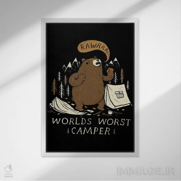 تابلو دکوراتیو بدترین اردو زن دنیا اثر لوئیس روسکوش - نمای قابدار سفید