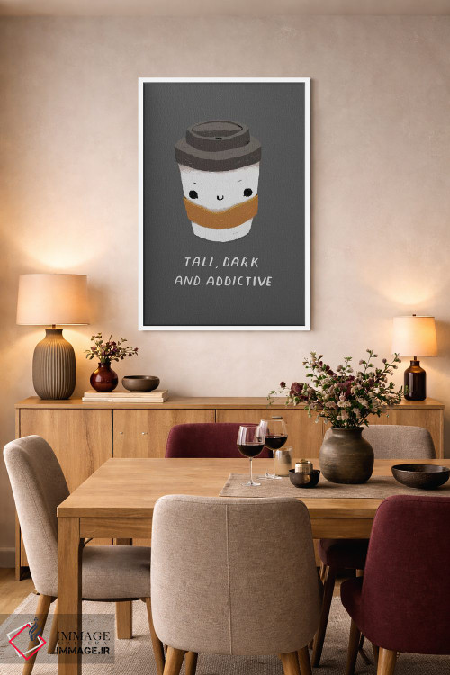 تابلو دکوراتیو بلند و تیره پوست اثر لوئیس روسکوش - D5W