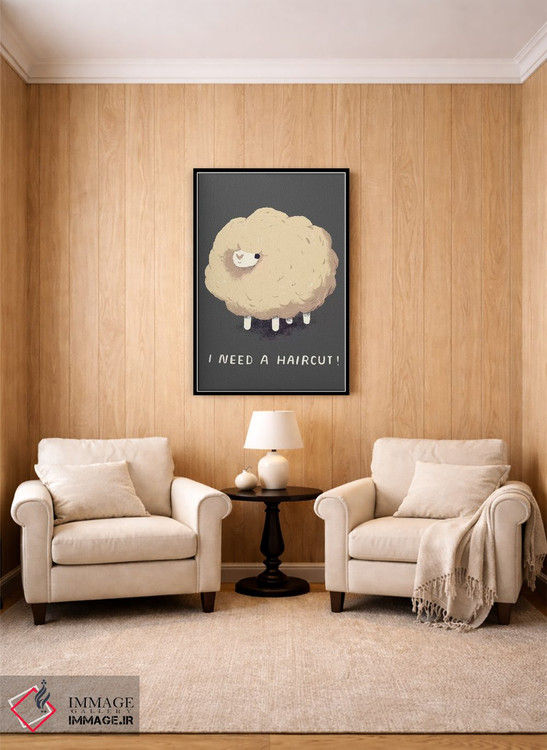 تابلو دکوراتیو گوسفند اثر لوئیس روسکوش - D4B