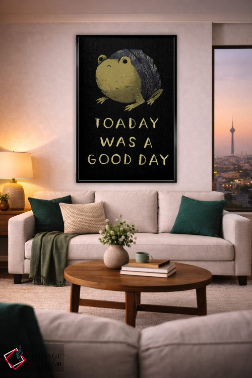 تابلو دکوراتیو قورباغه امروز اثر لوئیس روسکوش - D1B