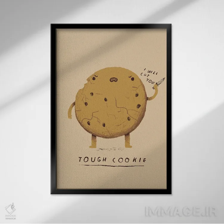 تابلو دکوراتیو آدم سرسخت اثر لوئیس روسکوش - نمای قابدار مشکی