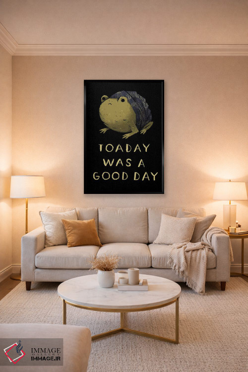 تابلو دکوراتیو قورباغه امروز اثر لوئیس روسکوش - D3B