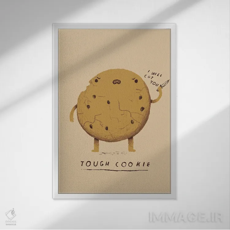 تابلو دکوراتیو آدم سرسخت اثر لوئیس روسکوش - نمای قابدار سفید