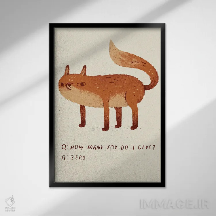 تابلو دکوراتیو اصلا برام مهم نیست اثر لوئیس روسکوش - نمای قابدار مشکی