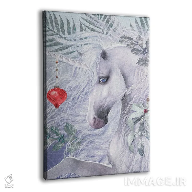 تابلو دکوراتیو تک شاخ کریسمسی اثر لوری پرایندل - نمای پرسپکتیو محصول