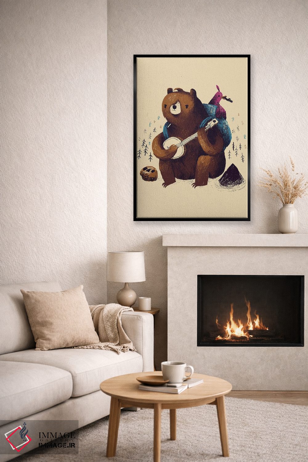 تابلو دکوراتیو دوباره گروه رو جمع می کنیم اثر لوئیس روسکوش - D6B