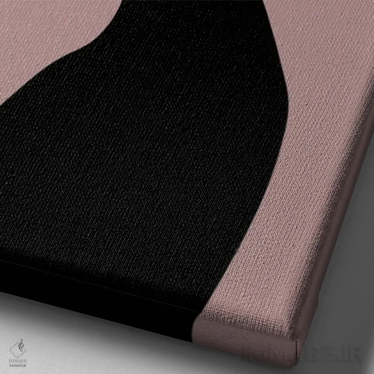 تابلو دکوراتیو دختر خیره اثر لورا اچ. روبین - نمای نزدیک بافت بوم