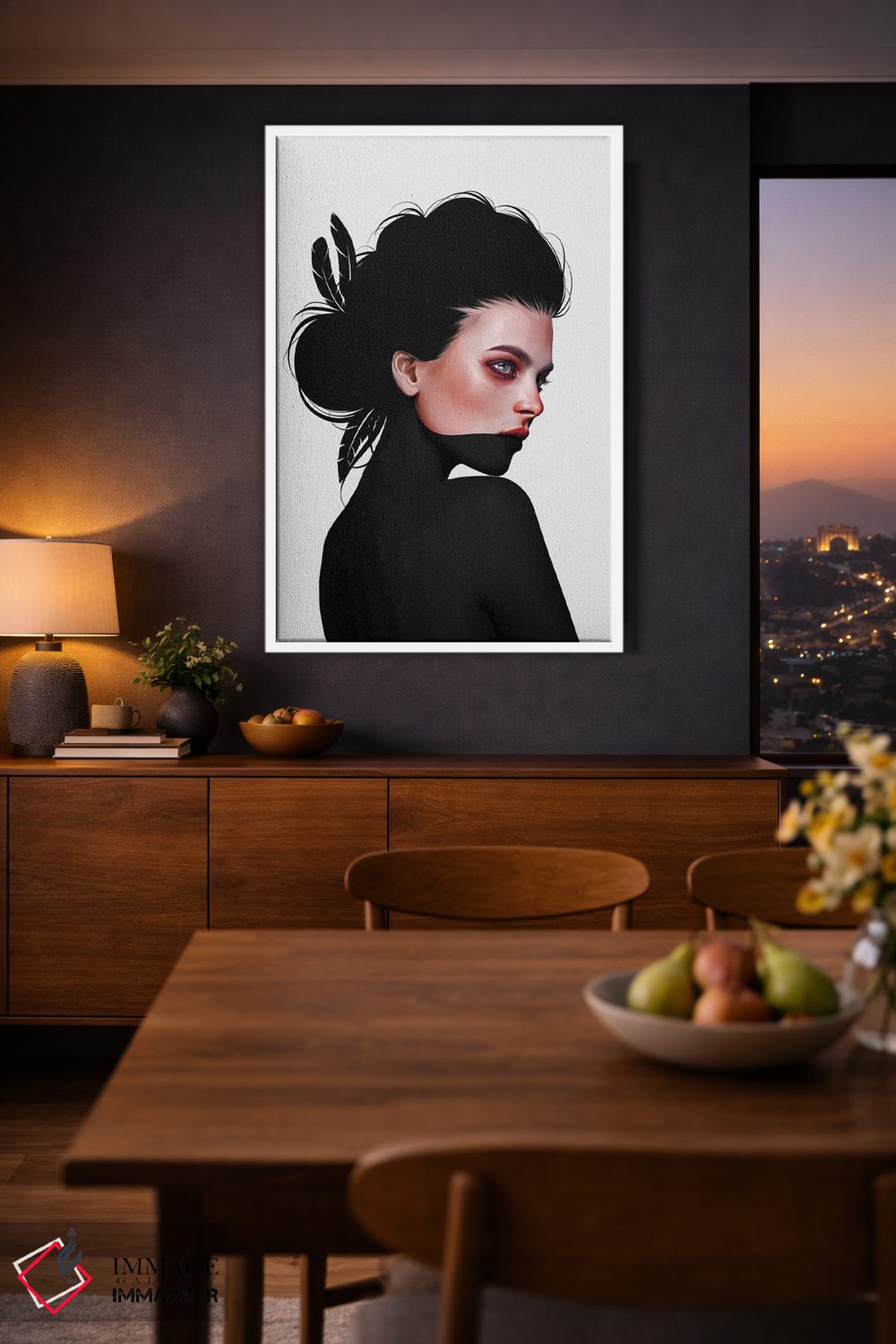 تابلو دکوراتیو اولیو اثر لورا اچ. روبین - D2W