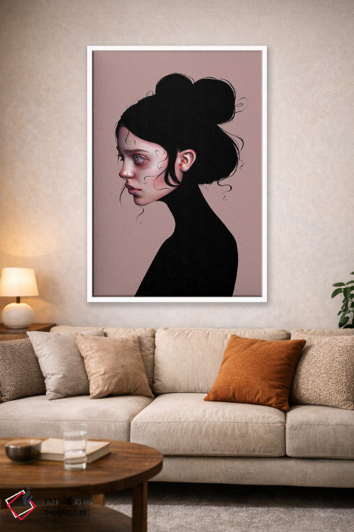 تابلو دکوراتیو دختر خیره اثر لورا اچ. روبین - D1W