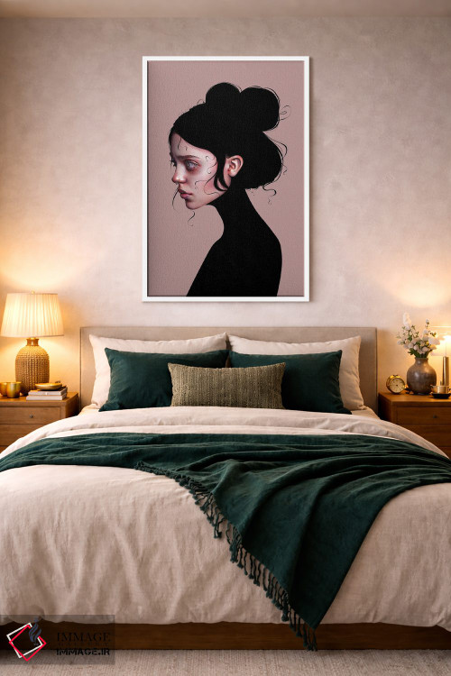 تابلو دکوراتیو دختر خیره اثر لورا اچ. روبین - D3W