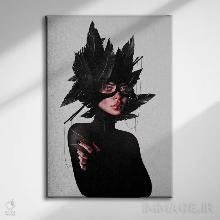 تابلو دکوراتیو ارتباطات پنهان اثر لورا اچ. روبین - نمای روبهرو روی دیوار