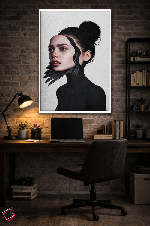 تابلو دکوراتیو پشت نقاب اثر لورا اچ. روبین - D3W