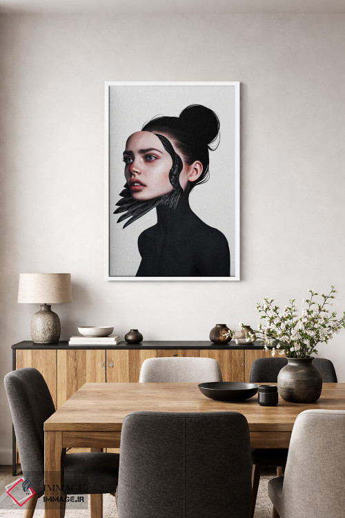 تابلو دکوراتیو پشت نقاب اثر لورا اچ. روبین - D2W