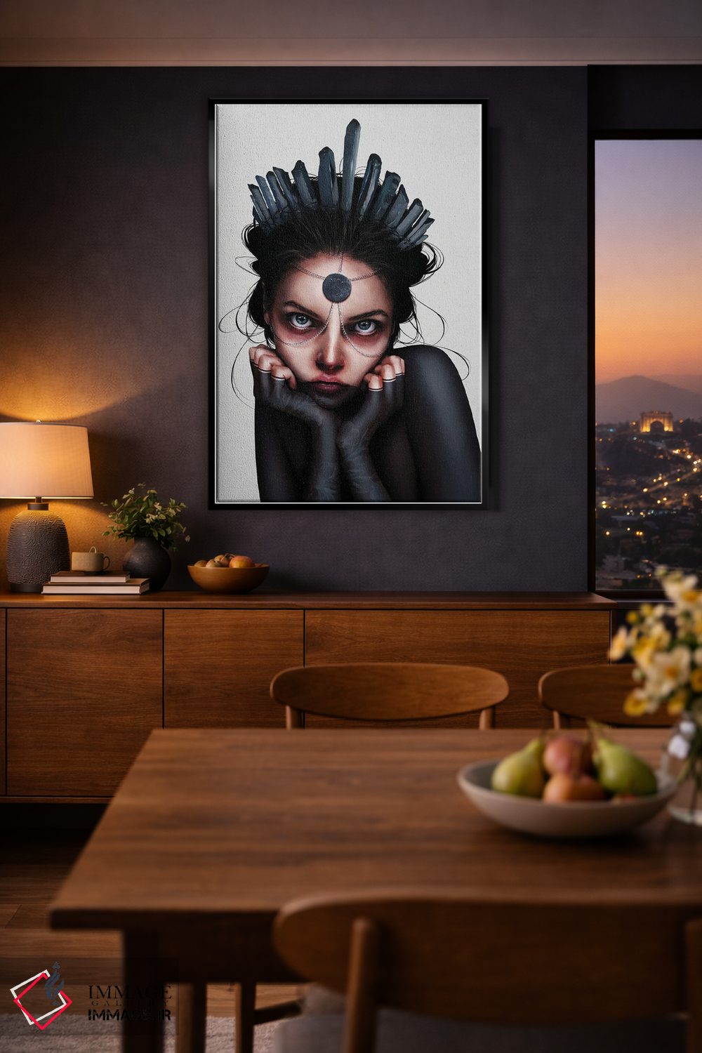 تابلو دکوراتیو برج سنبله اثر لورا اچ. روبین - D1B