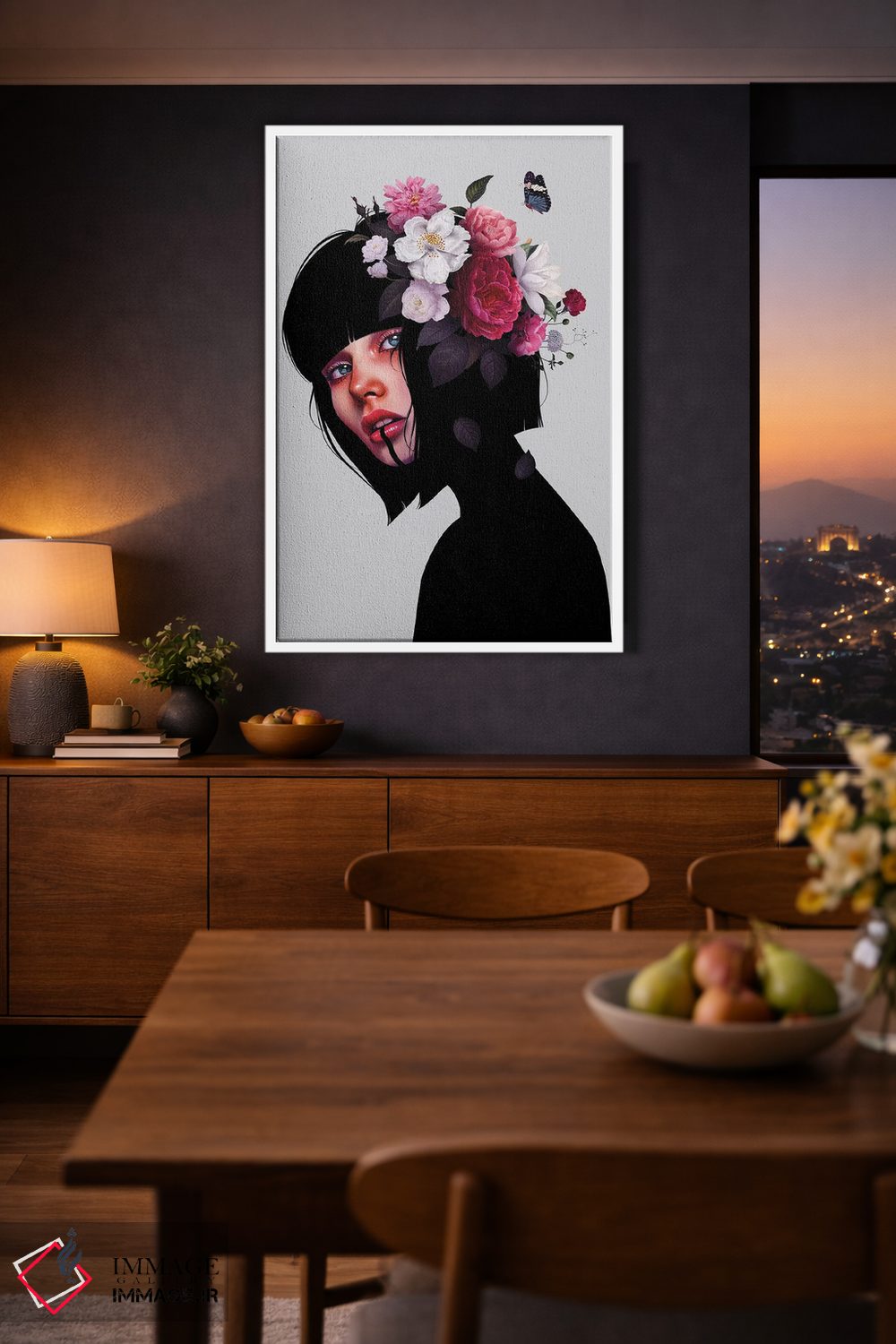 تابلو دکوراتیو فلور اثر لورا اچ. روبین - D3W