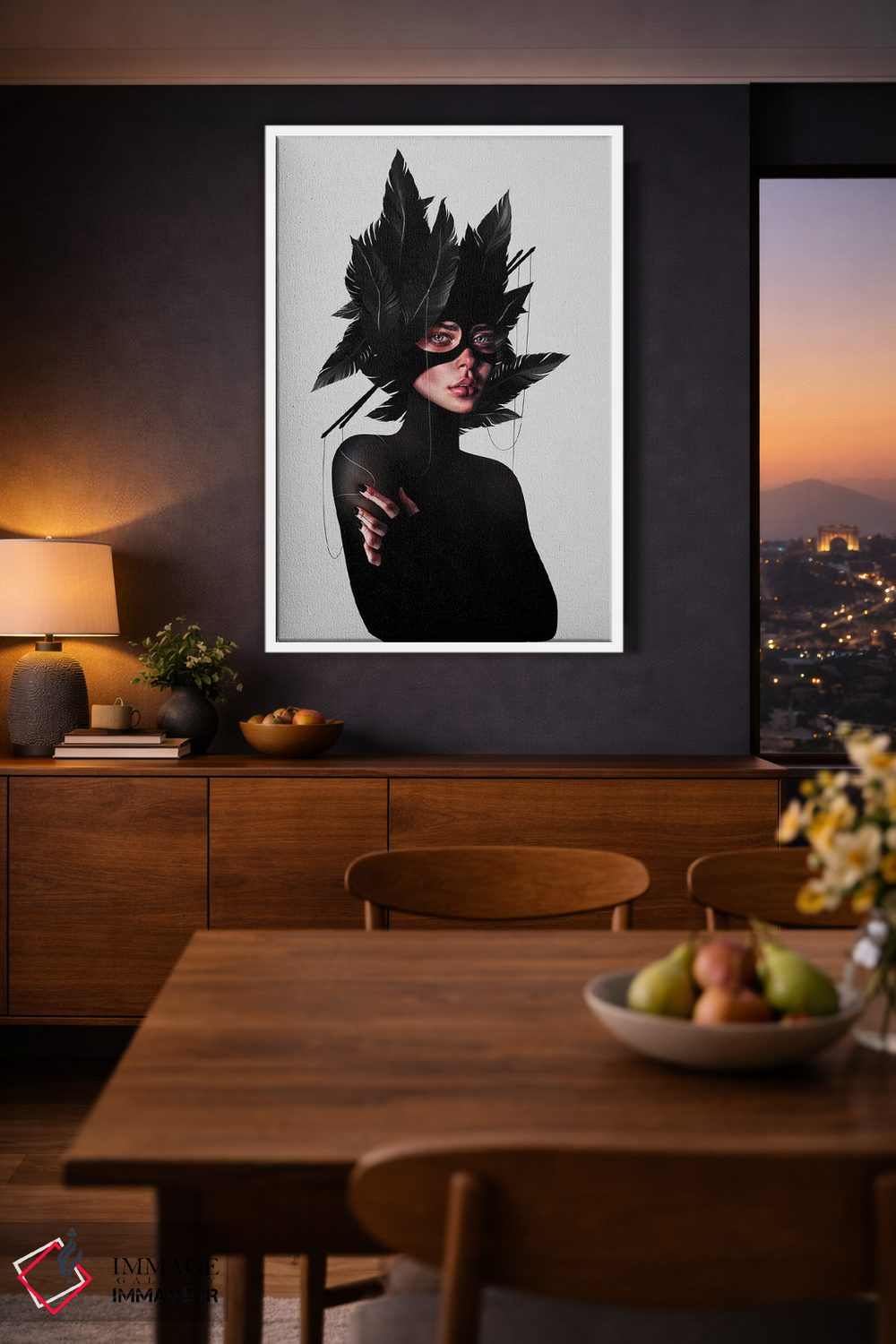 تابلو دکوراتیو ارتباطات پنهان اثر لورا اچ. روبین - D2W