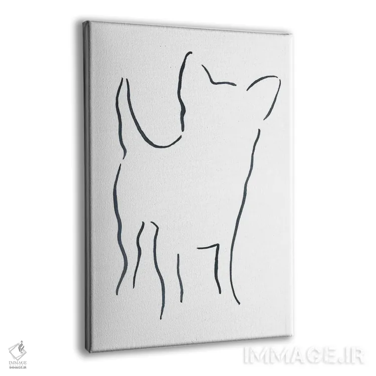 تابلو مینیمال چی واوا اثر لزلی بیشاپ - نمای پرسپکتیو محصول