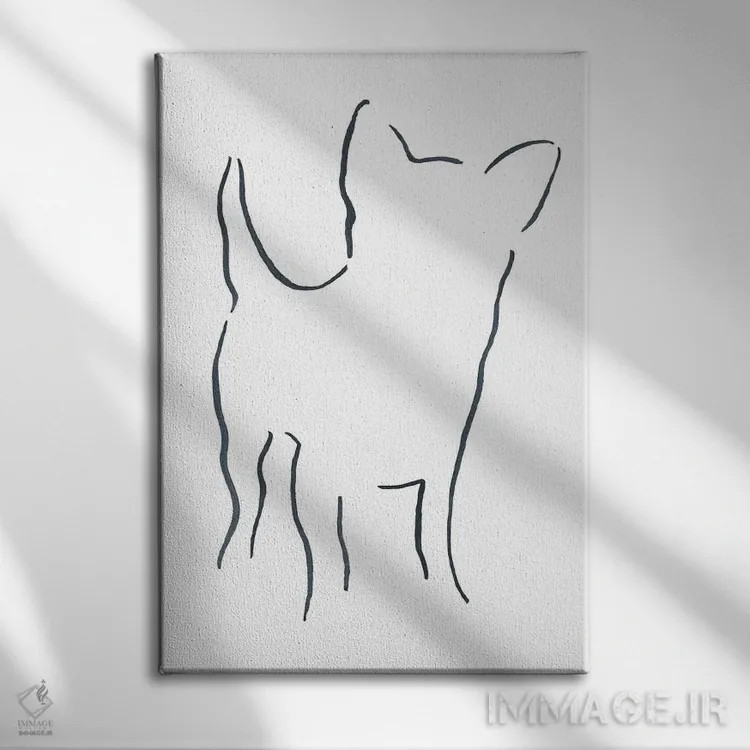 تابلو مینیمال چی واوا اثر لزلی بیشاپ - نمای روبهرو روی دیوار