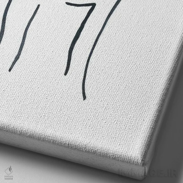 تابلو مینیمال چی واوا اثر لزلی بیشاپ - نمای نزدیک بافت بوم