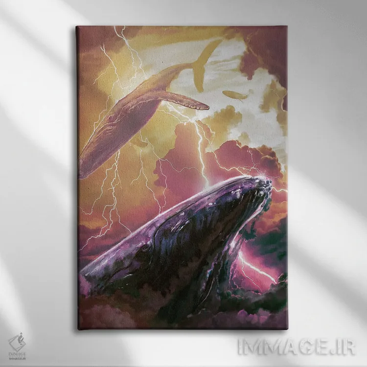 تابلو دکوراتیو رویاهای الکتریکی اثر لوییز گلبی - نمای روبهرو روی دیوار