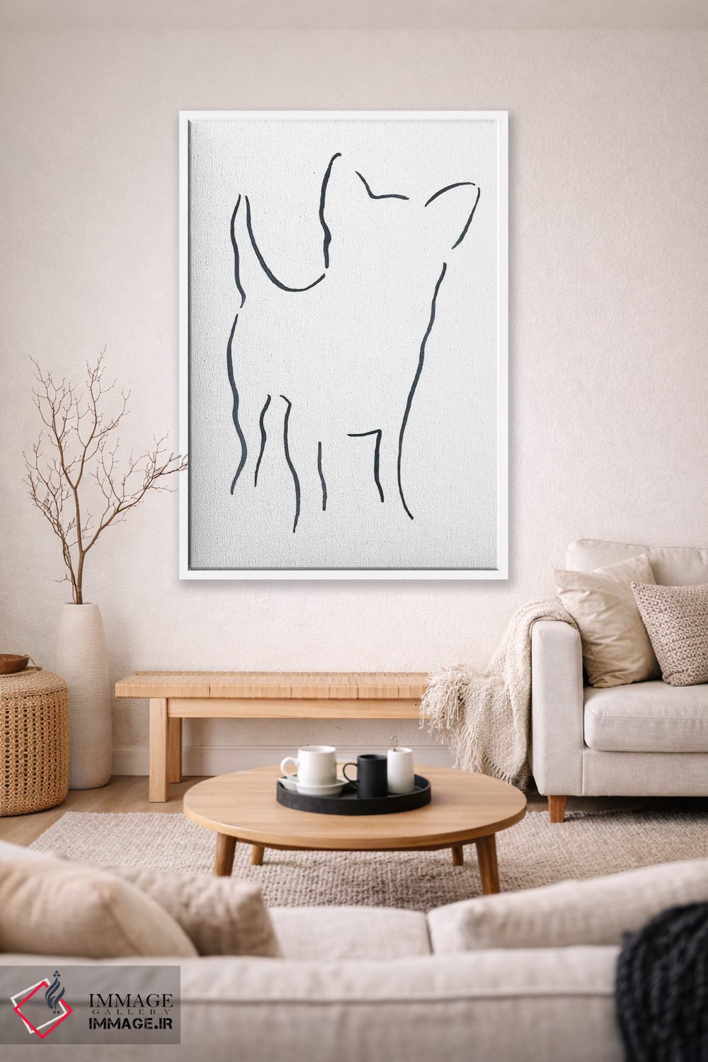 تابلو مینیمال چی واوا اثر لزلی بیشاپ - D1W