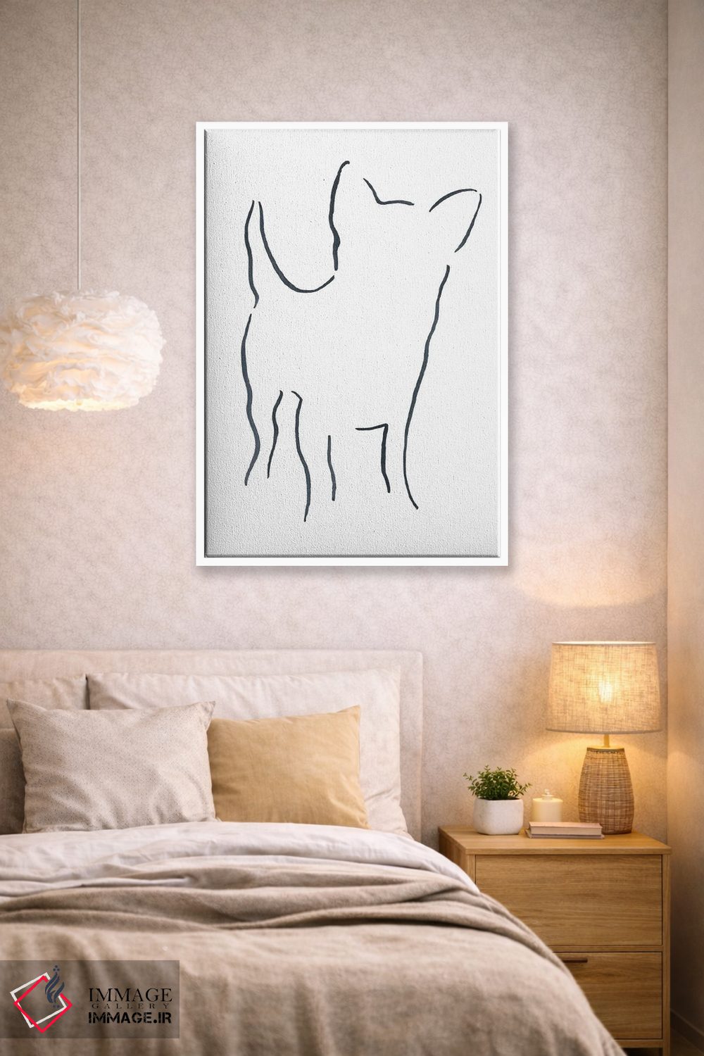 تابلو مینیمال چی واوا اثر لزلی بیشاپ - D2W