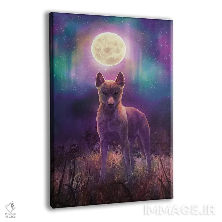 تابلو دکوراتیو بیرون شهر نیمه شب اثر لوییز گلبی - نمای پرسپکتیو محصول