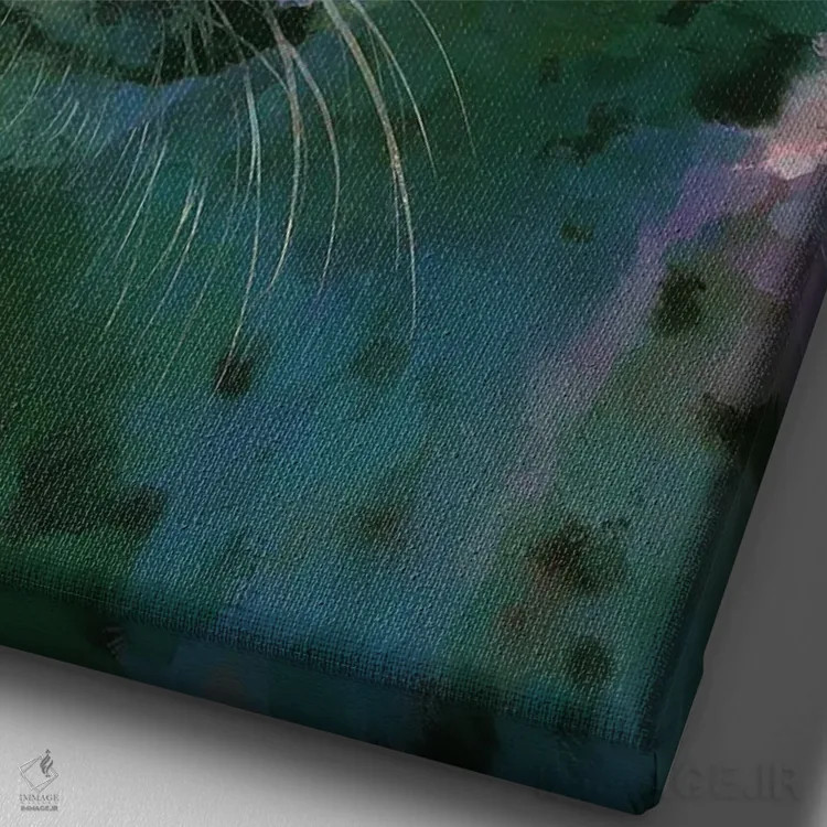 تابلو دکوراتیو ملاکی اثر لوییز گلبی - نمای نزدیک بافت بوم