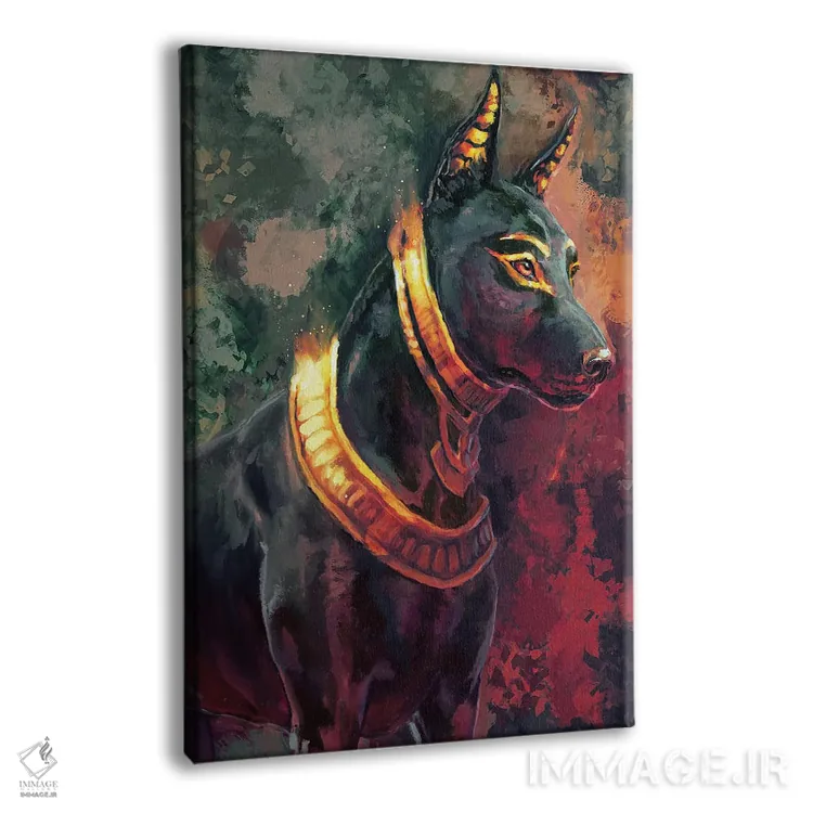 تابلو دکوراتیو آنووبیس اثر لوییز گلبی - نمای پرسپکتیو محصول