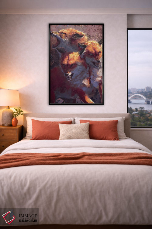 تابلو دکوراتیو روباه سه سر اثر لوییز گلبی - D4B