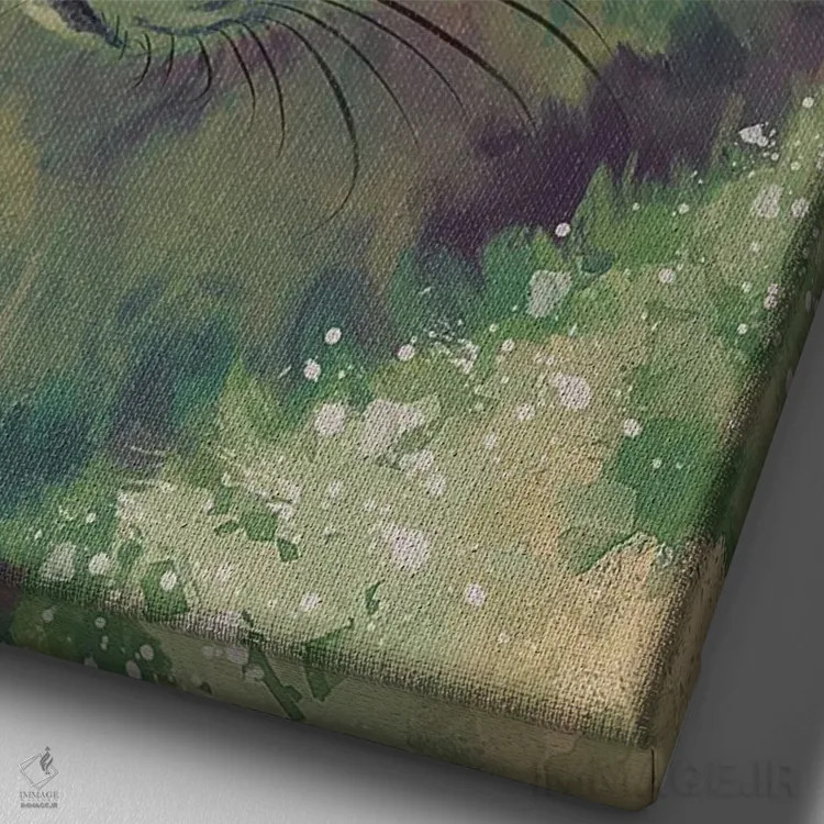 تابلو دکوراتیو ایناری اثر لوییز گلبی - نمای نزدیک بافت بوم