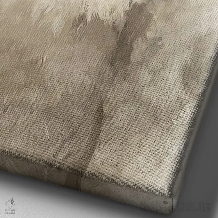 تابلو دکوراتیو کاکاتیل صورت سفید اثر لوییز گلبی - نمای نزدیک بافت بوم