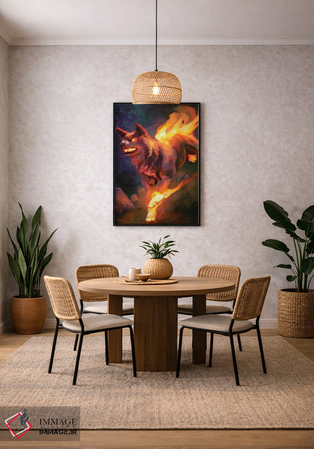 تابلو دکوراتیو سگ آتشین اثر لوییز گلبی - D4B